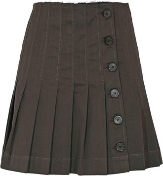 Semicouture Susan Skirt In Cotton Gabardine