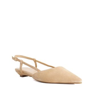 Dune London Womens Ladies Homie - Suede Sling-Backs - Sand - Size UK 5