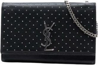 Saint Laurent Pre-owned Kate Crossbody Tas - Dames - Vintage Schoudertas - Zwart - ONE Size - Leer - Vintage