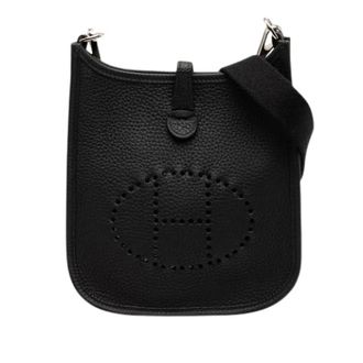 Herm&egrave;s Pre-owned Evelyne Crossbody Bag - Dames - Pre-owned - Zwart - Maat: ONE Size Leer