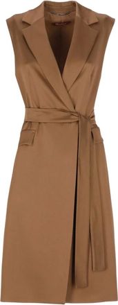 Max Mara Vests, female, Brown, Size: S Afgano Vest