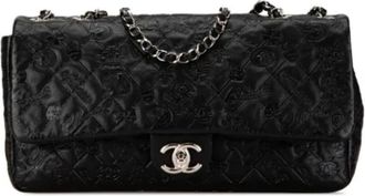 Chanel Pre-owned Leather chanel-bags - Dames - Vintage Schoudertas - Zwart - ONE Size - Vintage