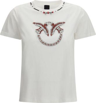 Pinko Witte Katoenen T-Shirt
