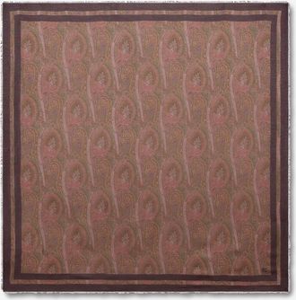 Etro Quadratisches Schultertuch aus Kaschmir-Mix mit Paisley-Muster