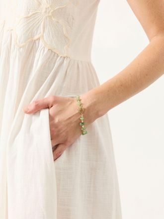 Fat Face FatFace Green Resin Chip Bracelet