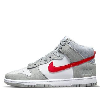 Nike Dunk High SE Athletic Club - Light Smoke Grey Gym Red DJ6152-001