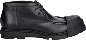 Camper Junction Veterschoenen - Heren - Veterlaarzen - Zwart - 44 EU - Leer - Schoenen