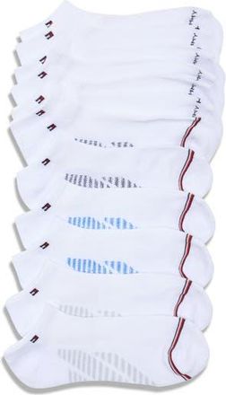 Tommy Hilfiger 6-Pack Terry No-Show Socks in White at Nordstrom Rack