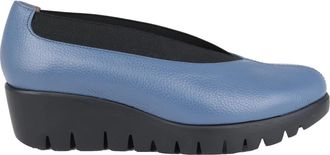 Wonders Blauwe Damespump met Memory Gel Binnenzool - Dames - Sleehakken - Blauw - 41 EU - Leer - Schoenen