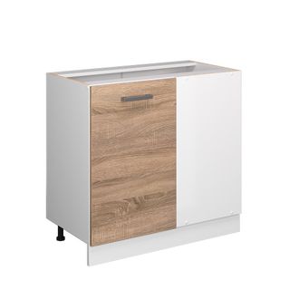Vicco Mueble Esquinero Universal R-line, Sonoma, 86 Cm Con Puerta, Sin Encimera