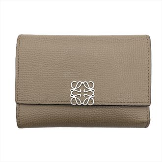 Loewe Beige Leather Wallet (Tri-Fold) (Pre-Owned)