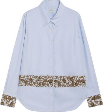Dries Van Noten Cheers Shirt - Blouses & Shirts - Mujer - Azul - S