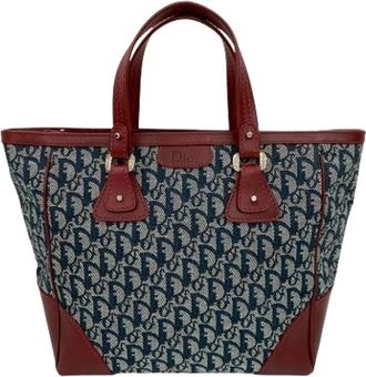 Dior Pre-owned Tote Bags, female, Multicolor, Size: ONE SIZE Pre-owned Canvas Tote Bag