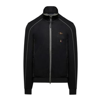 Aeronautica Frecce Tricolori Volledige Rits Sweatshirt - Heren - Sweatshirts & Hoodies - Zwart - Maat: 3XL Zijde
