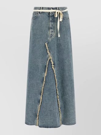 Maison Margiela denim asymmetric maxi skirt
