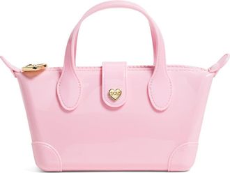Stoney Clover Lane Jelly Pouchette Clear Crossbody Bag in Flamingo at Nordstrom