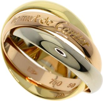 Cartier Yellow Gold (18K) Pink Gold (18K) White Gold (18K) Band Ring (Pre-Owned)