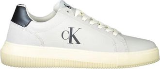 Calvin Klein Grijze Polyethyleen Heren Sneaker - Heren - Sneakers - Grijs - 42 EU - Leer - Schoenen