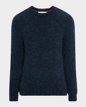 Brunello Cucinelli Men & apos;s Lofty Wool-Blend Crewneck Sweater