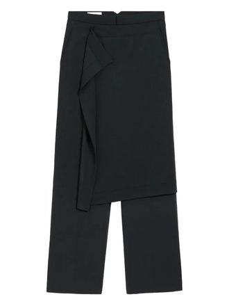 Ami wool panel trousers - Black