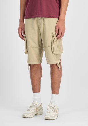 Alpha Industries Shorts ALPHA INDUSTRIES Jet Short, Herren, Gr. 28, Normalgr&ouml;ssen, weiss (bone wei&szlig;), Obermaterial: 100% Baumwolle, Hosen Shorts