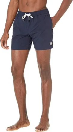 Serge Blanco Swim Trunks Mens Blue Pull On Drawstring Waist Swimwear KFC1218