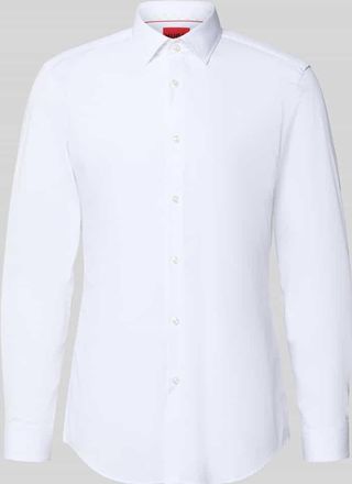 HUGO BOSS Slim Fit Businesshemd aus reiner Baumwolle Modell KOEY in Weiss, Gr&ouml;&szlig;e 40