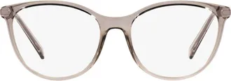 A|X Armani Exchange 53mm Cat Eye Optical Glasses in Grey at Nordstrom