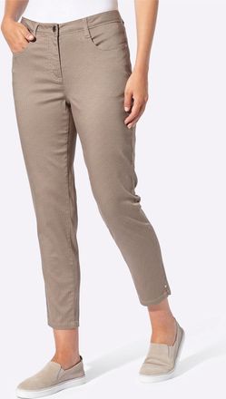 Casual Looks 5-Pocket-Hose CASUAL LOOKS, Damen, Gr. 36, Normalgr&ouml;ssen, sesam, bedruckt, 98% Baumwolle, 2% Elasthan, Hosen 5-Pocket-Hose