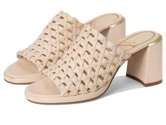 Kenneth Cole Solara Womens Wedge Shoes Cream Leather : 8.5 M, Synthetic