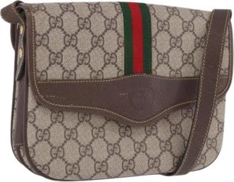 Gucci Pre-owned Vintage Schoudertas - Dames - Vintage Schoudertas - Bruin - ONE Size - Leer - Vintage