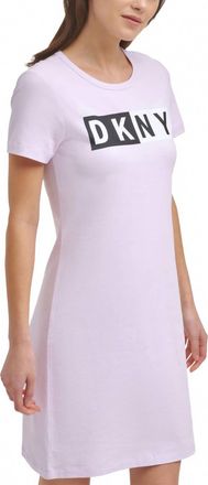 DKNY Activewear Sport Logo T-Shirt Dress In Wildflower