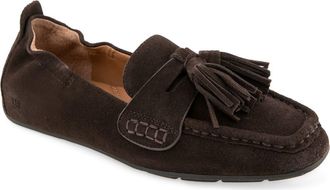 Gentle Souls Sophie Kiltie Driving Loafer in Chocolate Suede at Nordstrom, Size 5.5