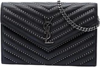 Saint Laurent Pre-owned Vintage Crossbody Bag - Dames - Vintage Schoudertas - Zwart - ONE Size - Leer - Vintage