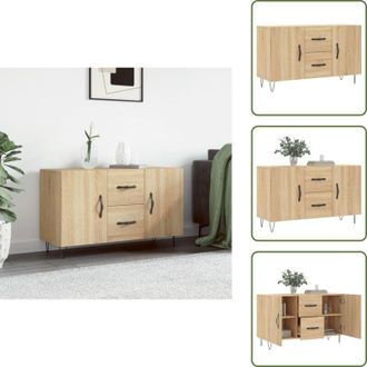 vidaXL The Living Store Credenza Rovere Sonoma 100x36x60 cm in Legno Multistrato - Credenza moderna
