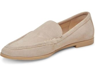 Dolce Vita Catela Flats Womens Beige Suede Moc Toe Loafers Shoes HTAT1081