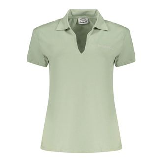 Freddy Polo Shirts, female, Green, Size: L Short-sleeved V-neck T-shirt