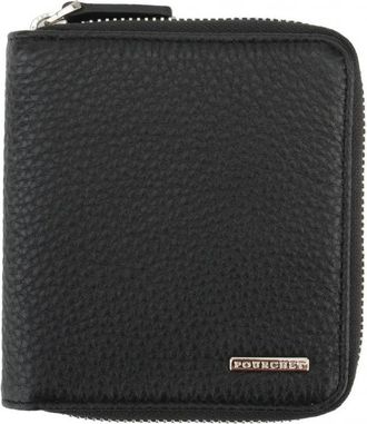 Pourchet Accessoires, Heren, Zwart, ONE Size, Leer, Chris Portemonnee met Rits