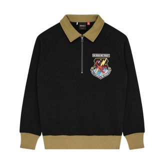 Deus Felpa All Others Half Zip - - Sweatshirts & Hoodies - Uomo - Nero - L