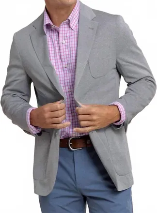 Southern Tide Charleston Blazer In Heather Steel Gray