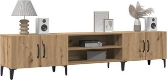 Berkfield Home TV Cabinet Artisian Oak 180x31.5x40 cm Engineered Wood in Brown