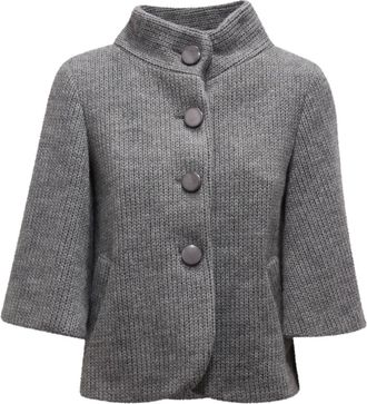 Emma & Gaia Dames, Mantels, Grijs, Maat: XS