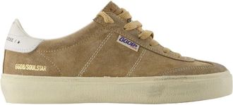 Golden Goose Sneakers, female, Beige, Size: 7 US Soul Star Sneakers