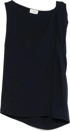 P.A.R.O.S.H. Blauwe tops voor een stijlvolle uitstraling - Dames - Tops zonder mouwen - Blauw - M - Tops