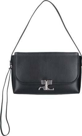 Courr&egrave;ges Black Icotype Flap Shoulder Bag