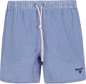 Barbour Badmode, Heren, Blauw, M, Polyester, Gingham Seersucker Zwembroek