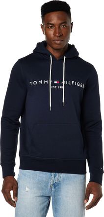 Tommy Hilfiger Mens Core Tommy Logo Hoodie, Blue (Sky Captain), XS