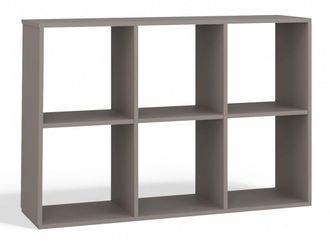 OEM Marion - Estanter&iacute;a Modular Con 6 Cubos - Librer&iacute;a Con 6 Compartimentos - 110x30x75 Cm - Mueble De Almacenaje
