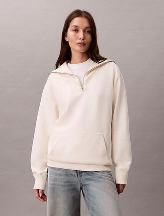 Calvin Klein Oversized Zip Collar Sweatshirt