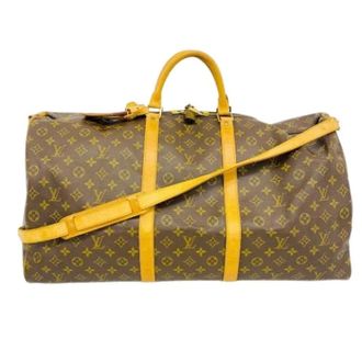 Louis Vuitton Pre-owned Weekend Bags, unisex, Brown, Size: ONE SIZE Pre-owned Keepall Bandouliere 60